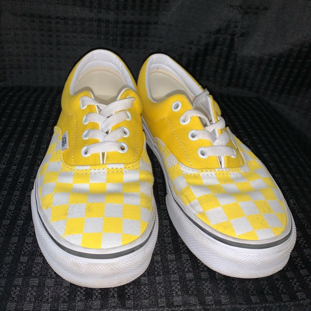 Yellow Checkered Vans